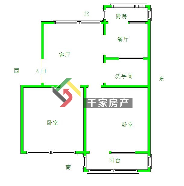 2室1厅1卫新兴小区