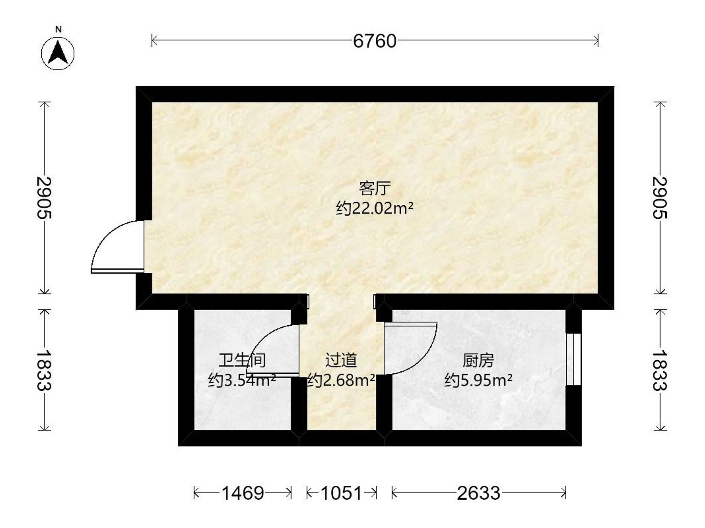 1室1厅1卫学院一号